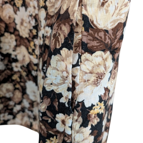 Abercrombie Linen Blend Floral Print Mini Shift Dress Medium TALL - Picture 6 of 13